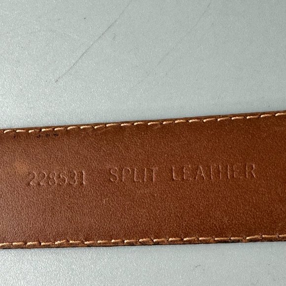 Vintage Christian Dior Brown Leather Belt, Size 40 display picture 1